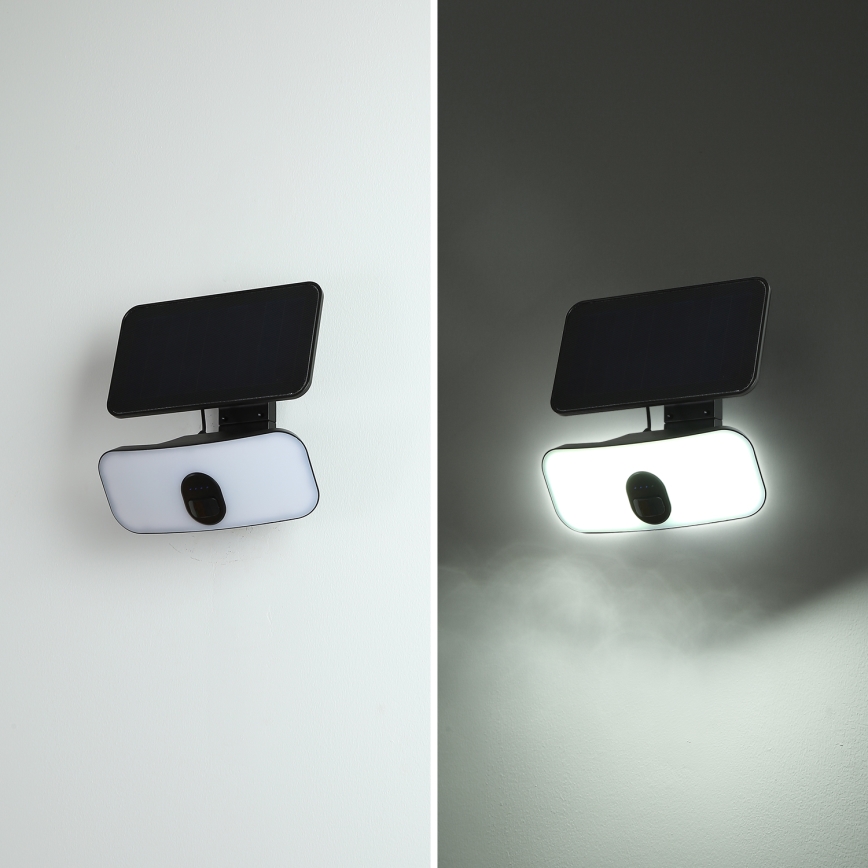 Brilagi - LED Solarna zidna lampa sa senzorom za pokret i dan/noć ROOF LED/13W/5V 4000 mAh IP65