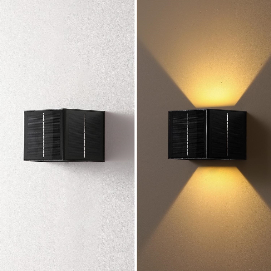 Brilagi - LED Solarna zidna lampa sa senzorom SOLAR CUBE LED/2W/3,2V IP54