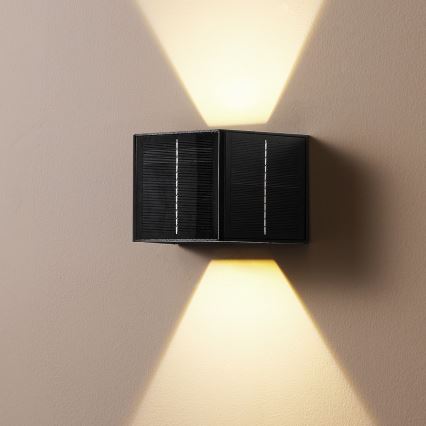 Brilagi - LED Solarna zidna lampa sa senzorom SOLAR CUBE LED/2W/3,2V IP54