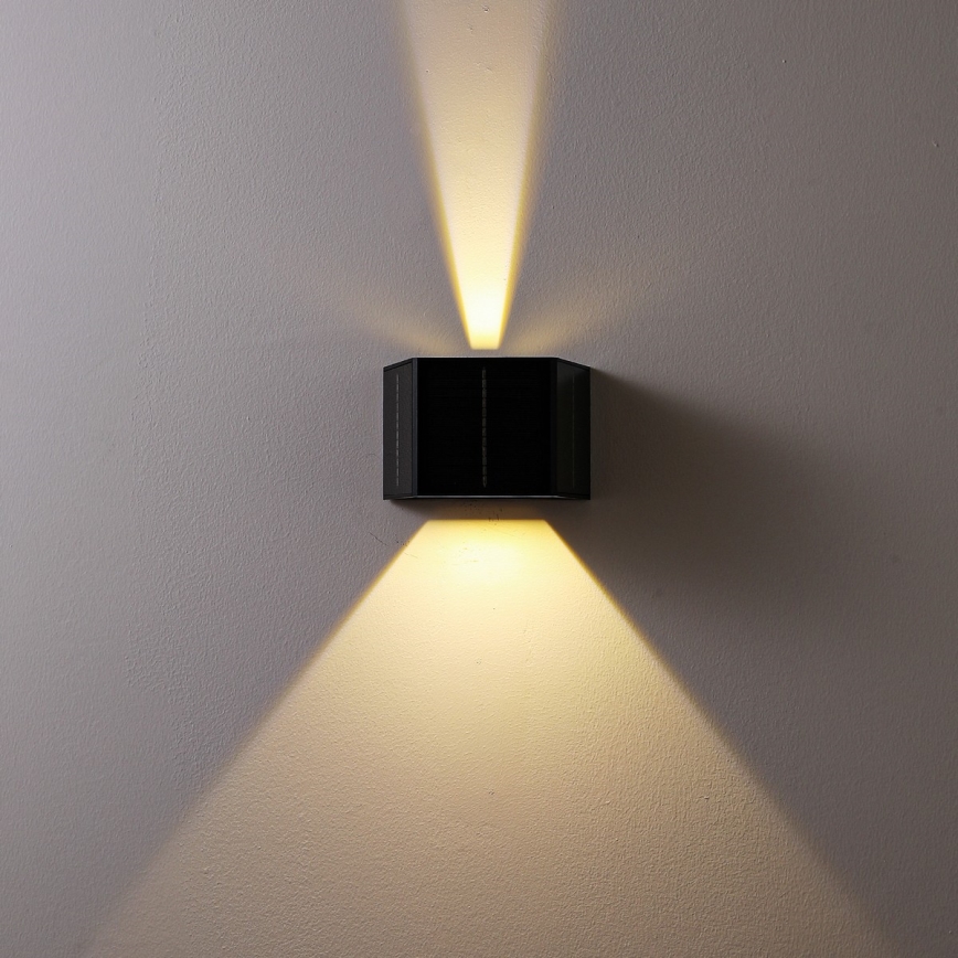 Brilagi - LED Solarna zidna lampa sa senzorom SOLAR CUBE LED/2W/3,2V IP54