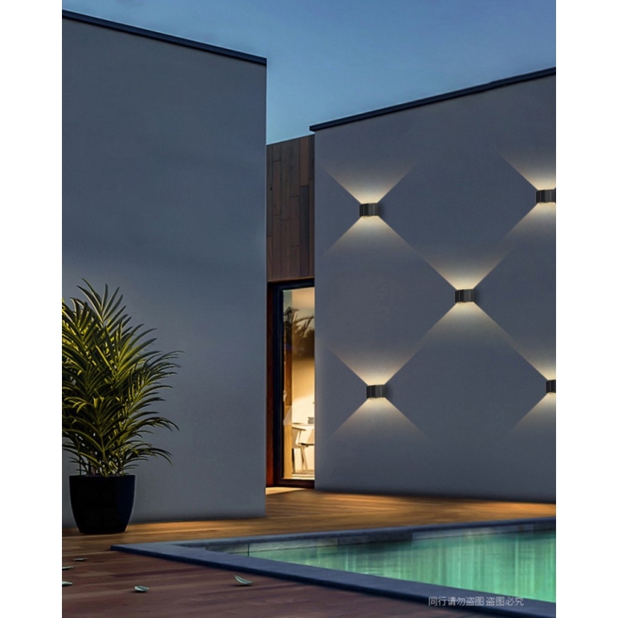 Brilagi - LED Solarna zidna lampa sa senzorom SOLAR CUBE LED/2W/3,2V IP54