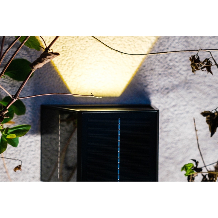 Brilagi - LED Solarna zidna lampa sa senzorom SOLAR CUBE LED/2W/3,2V IP54