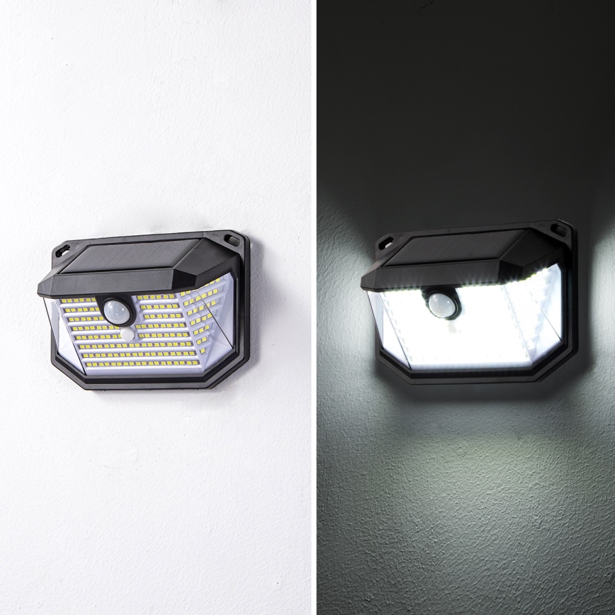 Brilagi - LED Solarna zidna lampa sa senzorom za pokret i dan/noć WALLIE LED/4W/5,5V 1200mAh 6500K IP65