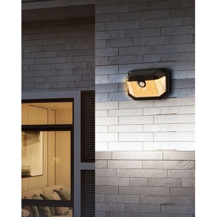 Brilagi - LED Solarna zidna lampa sa senzorom WALLIE LED/4W/5,5V 3000K IP65