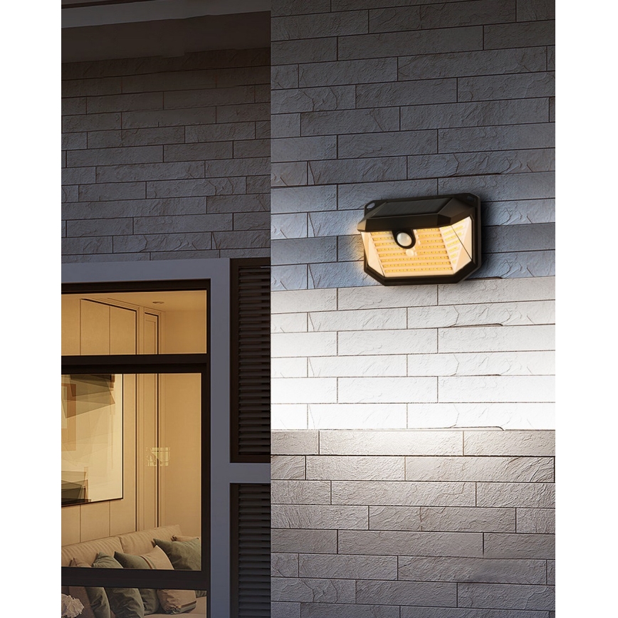 Brilagi - LED Solarna zidna lampa sa senzorom WALLIE LED/4W/5,5V 3000K IP65