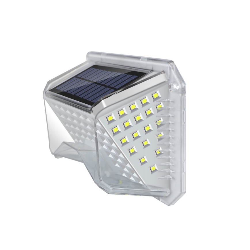 Brilagi - LED Solarna zidna lampa sa senzorom WALLIE LED/4W/5,5V 6500K IP64 srebrno
