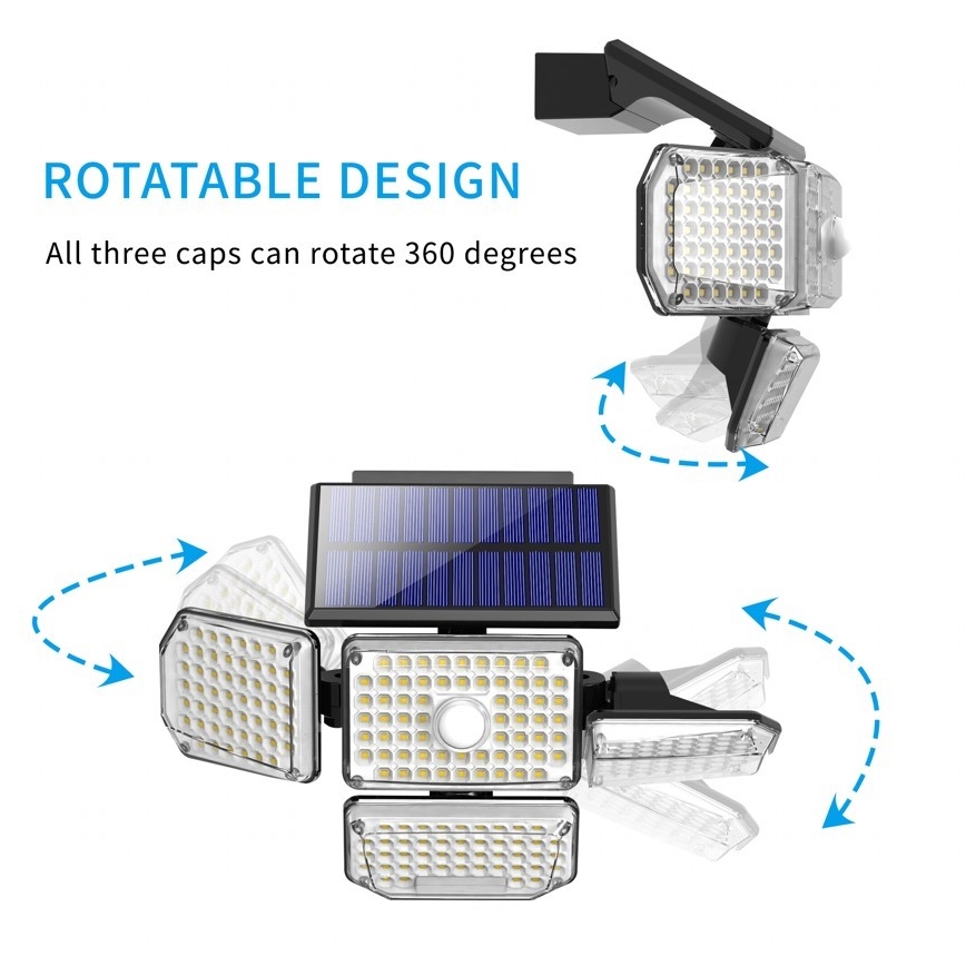 Brilagi - LED Solarna zidna lampa sa senzorom WALLIE LED/5W/5,5V IP65