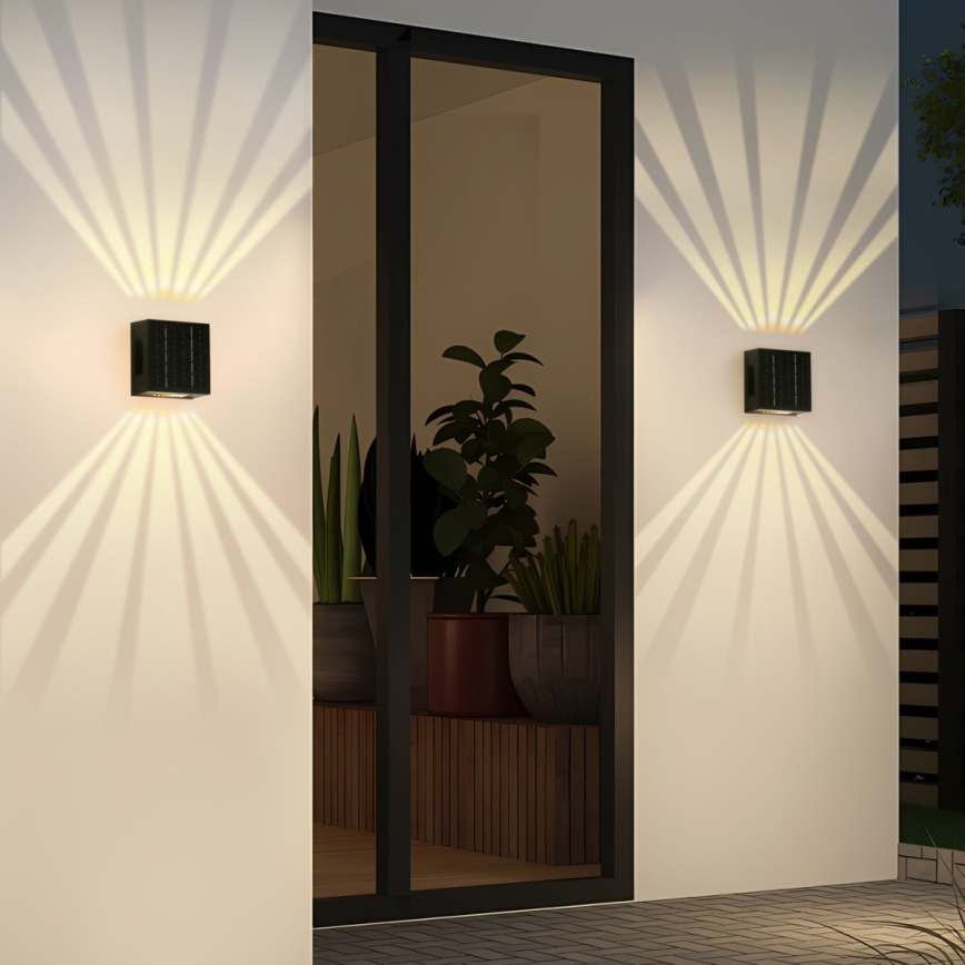 Brilagi - LED Solarna zidna rasveta BLOCK LED/2W/3,7V IP44