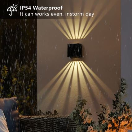 Brilagi - LED Solarna zidna rasveta BLOCK LED/2W/3,7V IP44