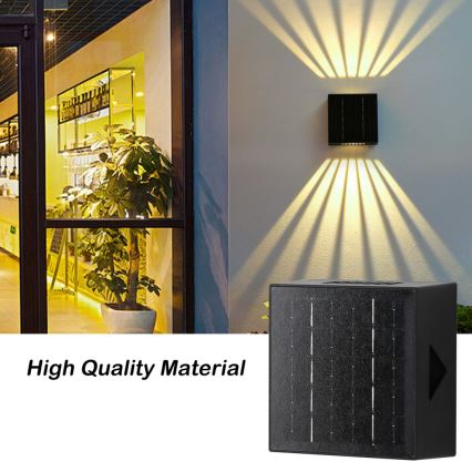 Brilagi - LED Solarna zidna rasveta BLOCK LED/2W/3,7V IP44