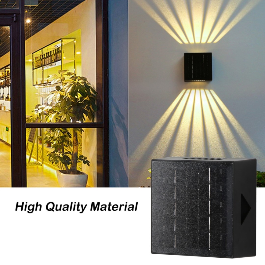 Brilagi - LED Solarna zidna rasveta BLOCK LED/2W/3,7V IP44