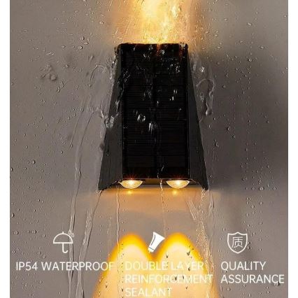 Brilagi - LED Solarna zidna rasveta PYRAMID LED/2W/3,2V IP54