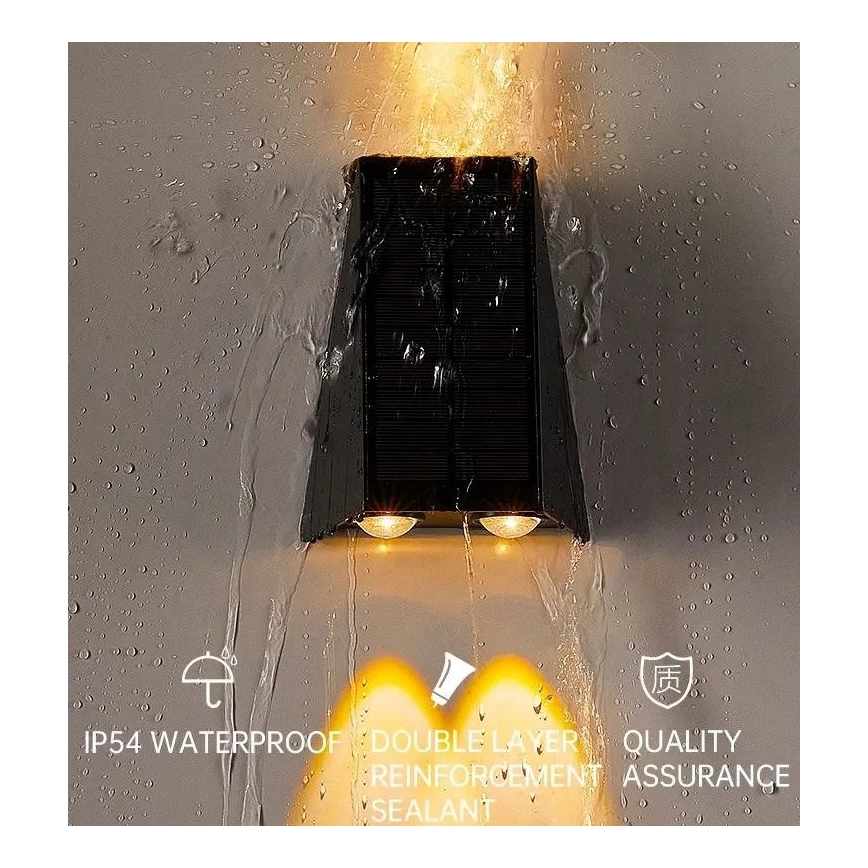 Brilagi - LED Solarna zidna rasveta PYRAMID LED/2W/3,2V IP54