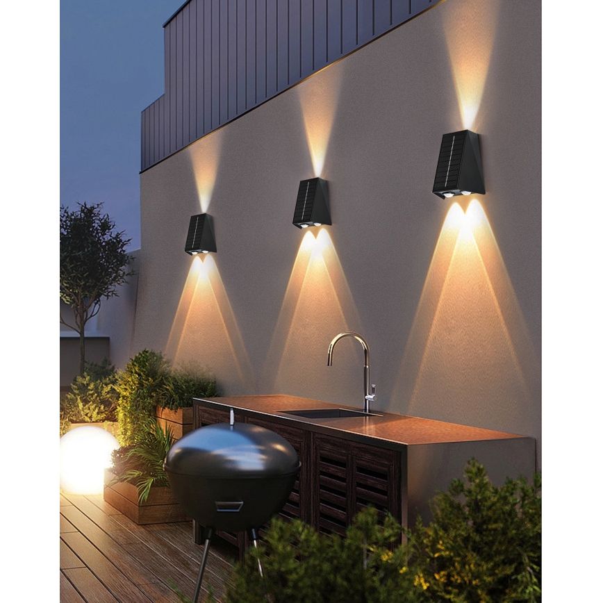 Brilagi - LED Solarna zidna rasveta PYRAMID LED/2W/3,2V IP54