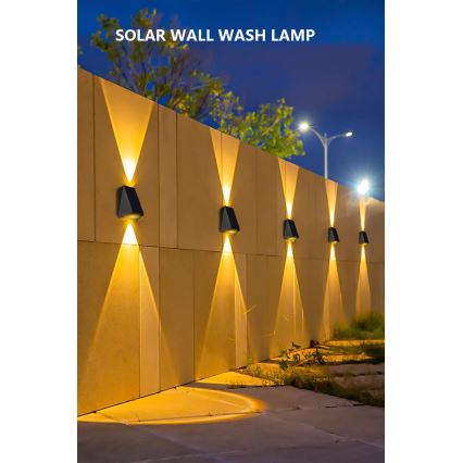 Brilagi - LED Solarna zidna rasveta PYRAMID LED/2W/3,2V IP54