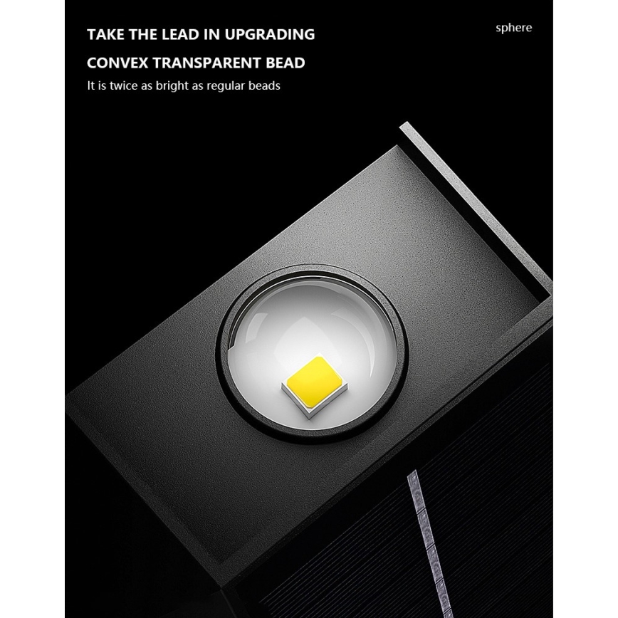 Brilagi - LED Solarna zidna rasveta PYRAMID LED/2W/3,2V IP54