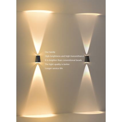 Brilagi - LED Solarna zidna rasveta PYRAMID LED/2W/3,2V IP54