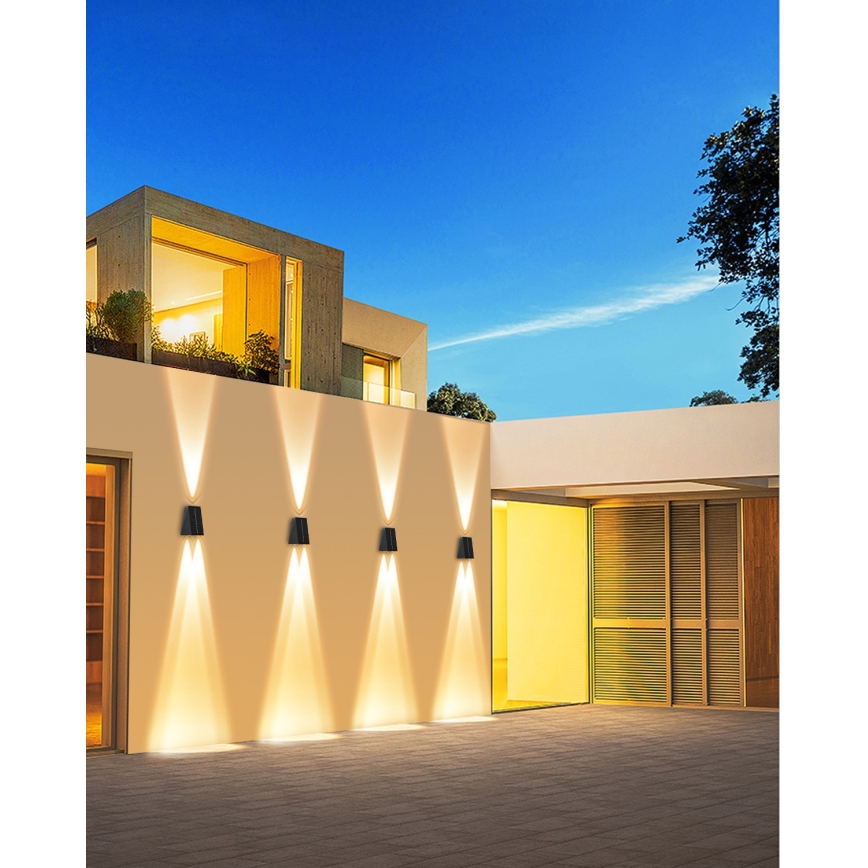 Brilagi - LED Solarna zidna rasveta PYRAMID LED/2W/3,2V IP54