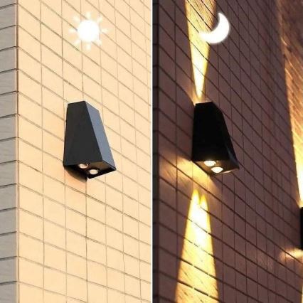 Brilagi - LED Solarna zidna rasveta PYRAMID LED/2W/3,2V IP54