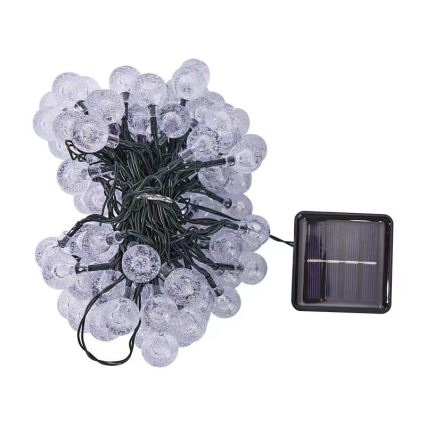 Brilagi - LED Solarni dekorativni lanac BUBBLE 50xLED/8 funkcije 7m IP65 topla bela