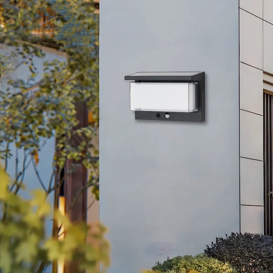 Brilagi - LED solarno zidno svetlo sa senzorom SUN LUME LED/10W/3,7V 4000 mAh IP44