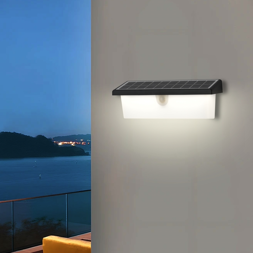 Brilagi - LED solarno zidno svetlo sa senzorom SUN RAY LED/6W/3,7V 2200 mAh IP44