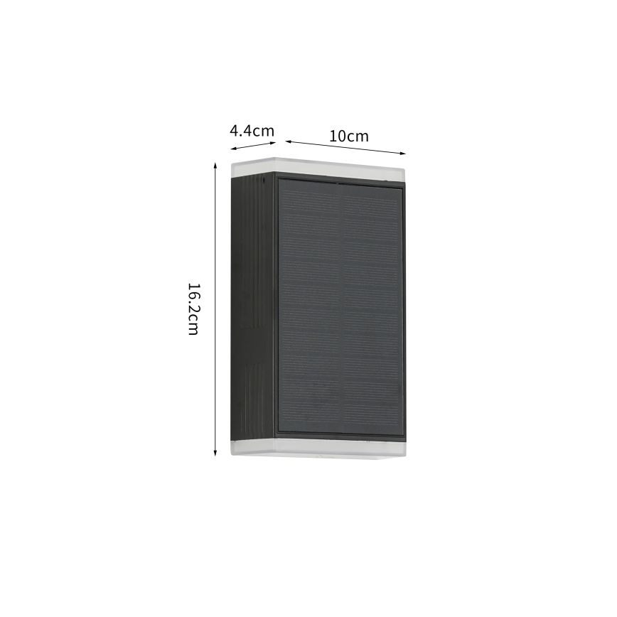 Brilagi - LED solarno zidno svetlo SUN GUARD LED/2W/3,7V 2000 mAh IP45