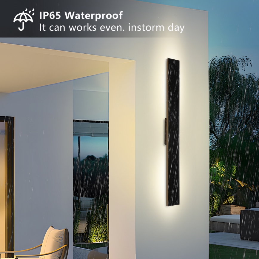 Brilagi - LED prigušiva solarna zidna svetiljka SUN LED/5,5W/230V 100 cm 6000 mAh IP44