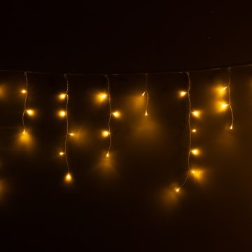 Brilagi - LED spoljašnja božićna zavesa 200xLED/8 režima 13m IP44 topla bela ledenice