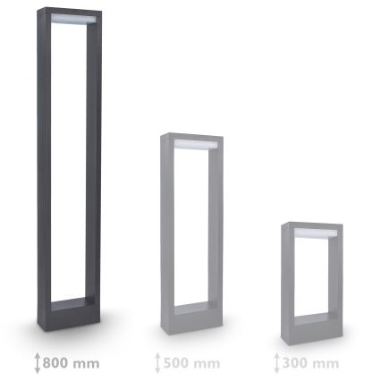 Brilagi - LED spoljašnja lampa RAGUSA LED/7W/230V 3000/4000/6000K antracit IP54 80 cm