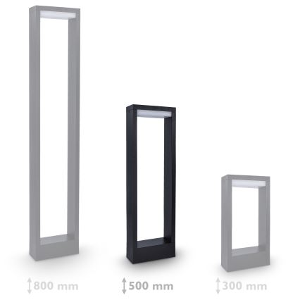 Brilagi - LED spoljašnja lampa RAGUSA LED/7W/230V 3000/4000/6000K crna IP54 50 cm