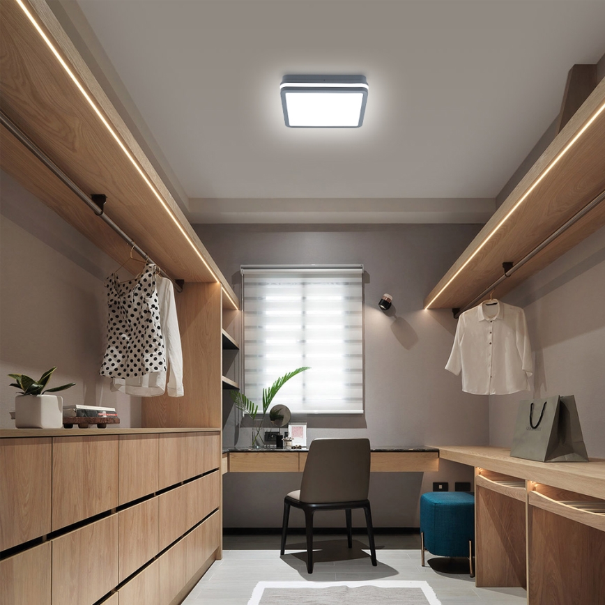 Brilagi - LED Spoljno svetlo sa senzorom pokreta BENE LED/24W/230V 26x26 cm antr IP54
