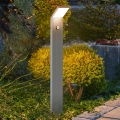 Brilagi - LED spoljašnja lampa sa senzorom RIANO LED/8W/230V srebrna IP65
