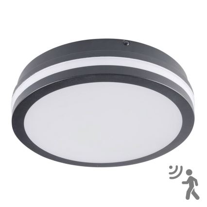 Brilagi - LED spoljašnje svetlo sa senzorom BENE LED/18W/230V prečnik 22 cm antracit IP54