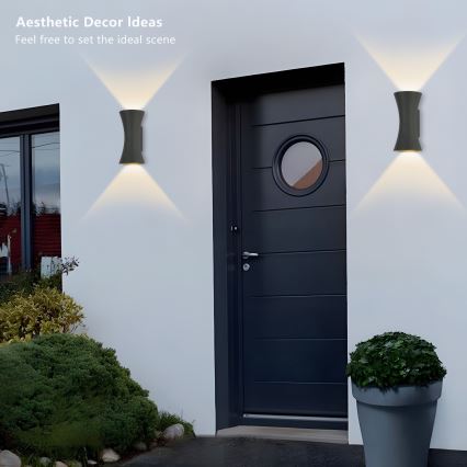 Brilagi - LED spoljašnja zidna svetiljka BICON LED/10W/230V antracit IP44