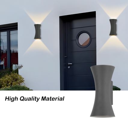 Brilagi - LED spoljašnja zidna svetiljka BICON LED/10W/230V antracit IP44