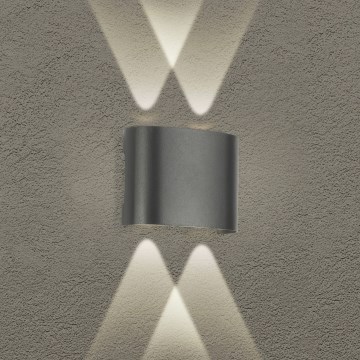 Brilagi - LED spoljašnja zidna svetiljka FLAREBOX LED/4W/230V antracit IP65