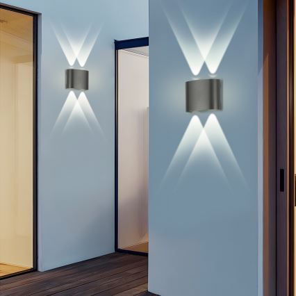 Brilagi - LED spoljašnja zidna svetiljka FLAREBOX LED/4W/230V antracit IP65