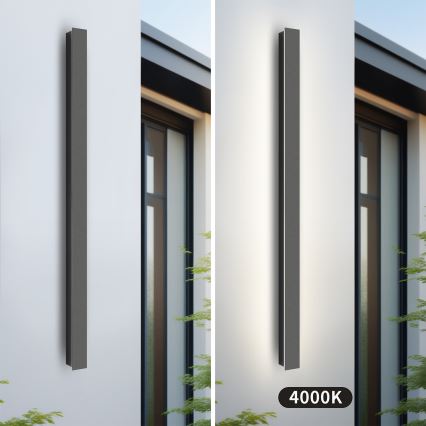 Brilagi - LINEAR LED spoljašnje zidno svetlo LED/22W/230V 4000K IP65 100 cm antracit