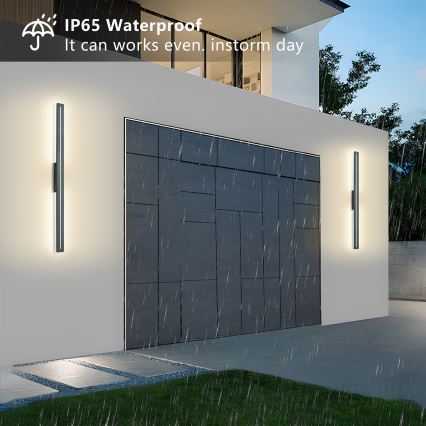 Brilagi - LED spoljašnje zidno svetlo LINEO LED/24W/230V 4000K IP65 100 cm antracit CRI 90