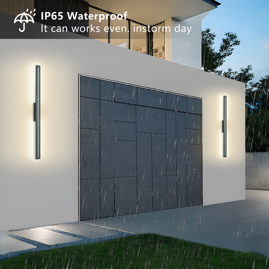 Brilagi - LED spoljašnje zidno svetlo LINEO LED/24W/230V 4000K IP65 100 cm antracit CRI 90