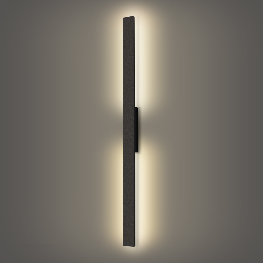 Brilagi - LED spoljašnja zidna svetiljka LUNA LED/24W/230V 4000K IP65 100 cm crna CRI 90