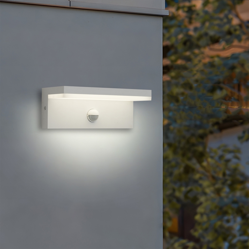 Brilagi - LED spoljašnje zidno svetlo sa senzorom TESSI LED/10W/230V belo IP54