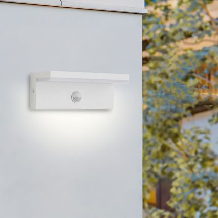 Brilagi - LED spoljašnje zidno svetlo sa senzorom TESSI LED/10W/230V belo IP54