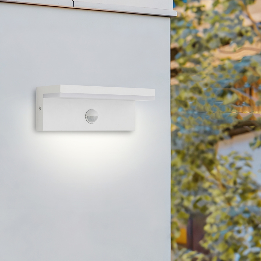 Brilagi - LED spoljašnje zidno svetlo sa senzorom TESSI LED/10W/230V belo IP54