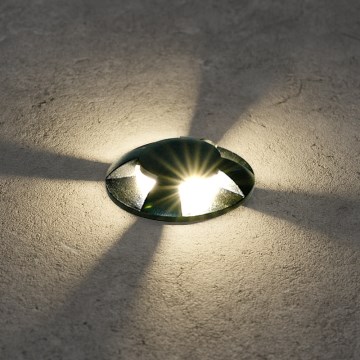 Brilagi - LED spoljašnje ugradno svetlo za prilaz GROUNDRAY LED/1W/230V crna IP67