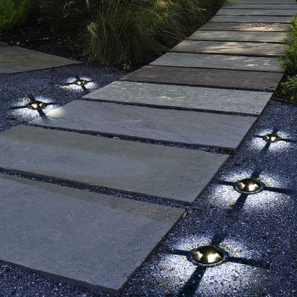 Brilagi - LED spoljašnje ugradno svetlo za prilaz GROUNDRAY LED/1W/230V crna IP67