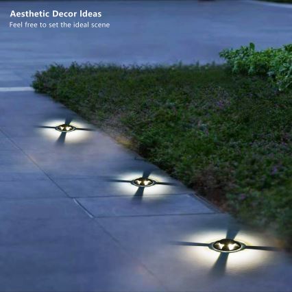 Brilagi - LED spoljašnje ugradno svetlo za prilaz GROUNDRAY LED/1W/230V crna IP67