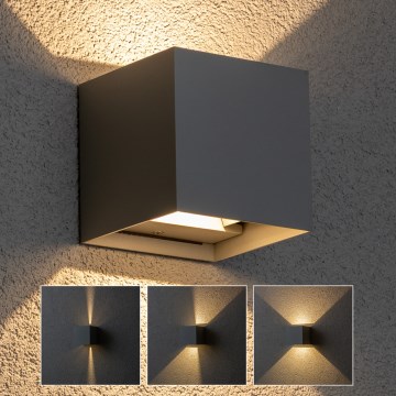 Brilagi - LED spoljašnje zidno svetlo CUBE LED/6W/230V antracit IP54