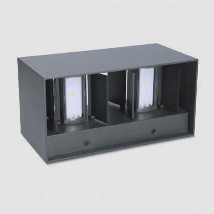 Brilagi - LED spoljašnje zidno svetlo DOUBLE CUBE LED/12W/230V antracit IP65